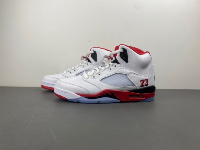 Air Jordan 5 “Fire Red Black Tongue” HQ7978-101