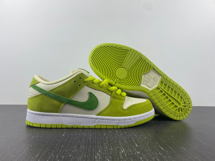 nike sb dunk low green apple dm0807-300