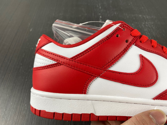 nike dunk low university red white cu1727-100