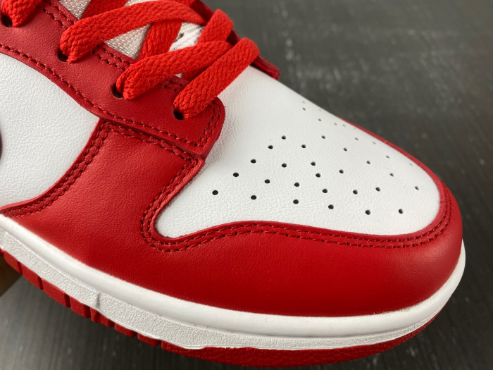 nike dunk low university red white cu1727-100