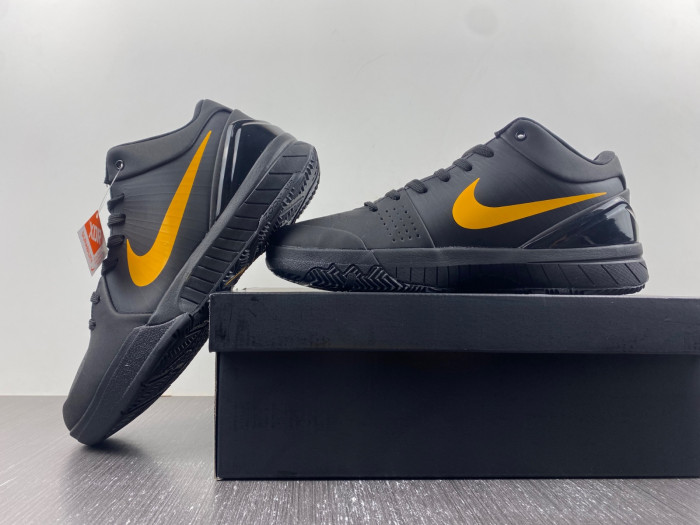 nike kobe 4 protro black university gold fq3544-001