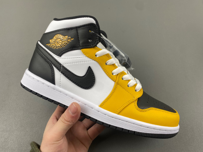 air jordan 1 mid "yellow ochre/black" dq8426-701