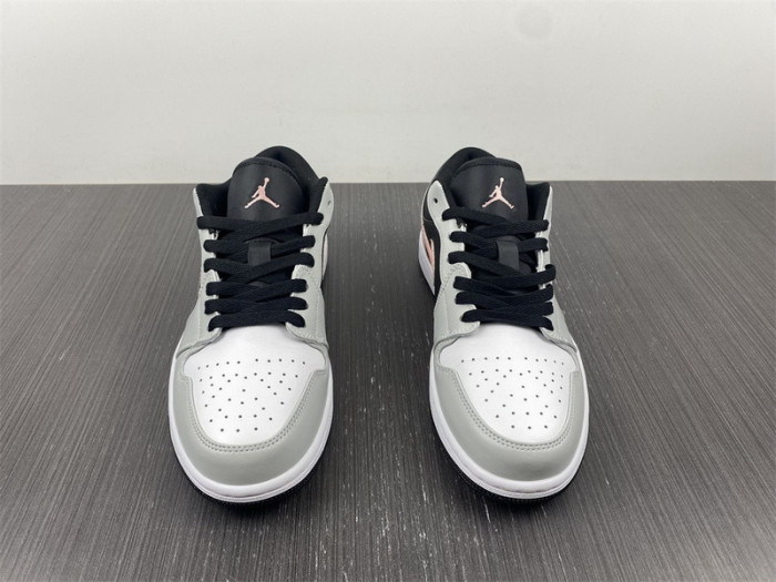 air jordan 1 low white grey black pink 553558-062