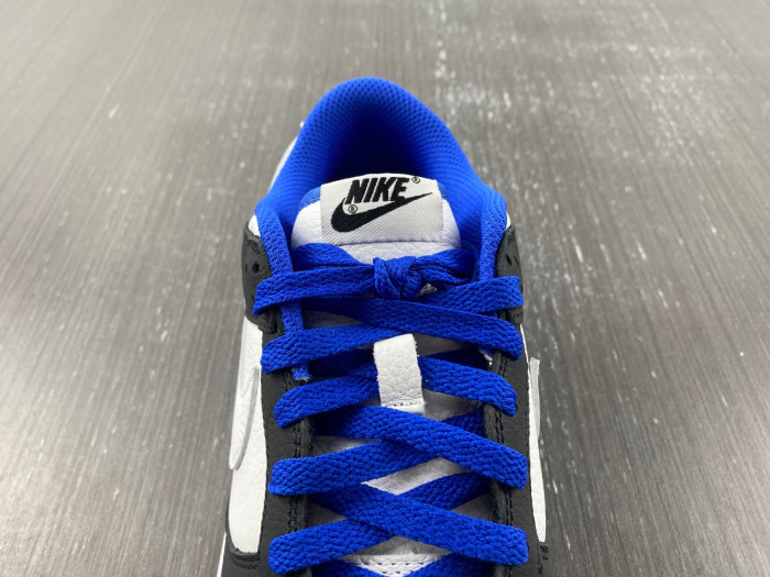 nike dunk low white black blue fd9064-110