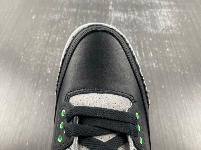 air jordan 3 "black/green glow" ct8532-031