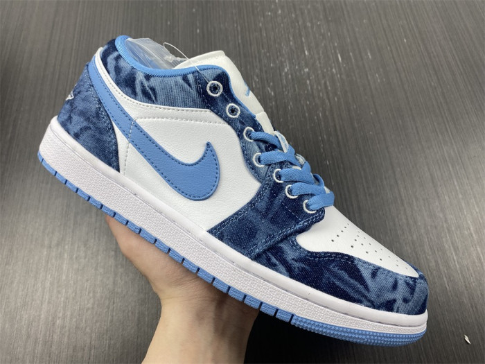 air jordan 1 low washed denim dm8947-100