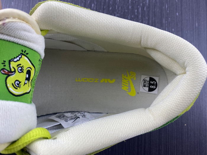 nike sb dunk low green apple dm0807-300