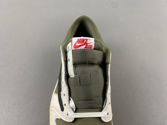 travis scott x air jordan 1 low og medium olive dm7866-200