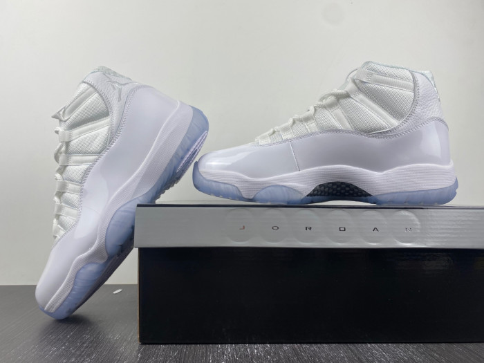 air jordan 11 retro 25th anniversary white / silver 408201-101
