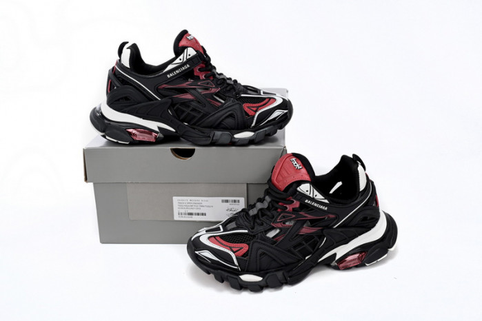 Ba*len*cia*ga track 2 sneaker military black white red 568614 w2gn3 6000