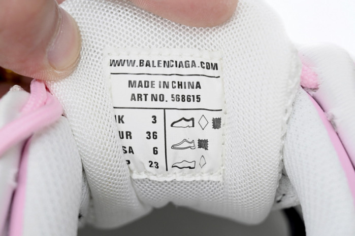 Ba*len*cia*ga track 2 sneaker pink white 568615 w3ae2 5291