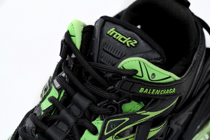 Ba*len*cia*ga track 2 sneaker black green 568614 w2gn3 1086