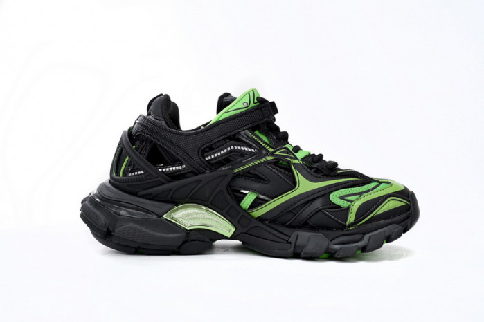 Ba*len*cia*ga track 2 sneaker black green 568614 w2gn3 1086