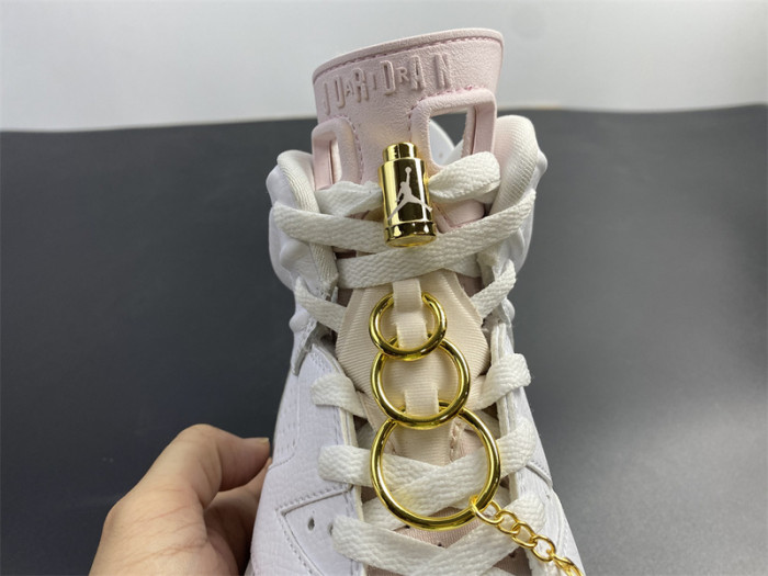 air jordan 6 gold hoops wmns dh9696-100