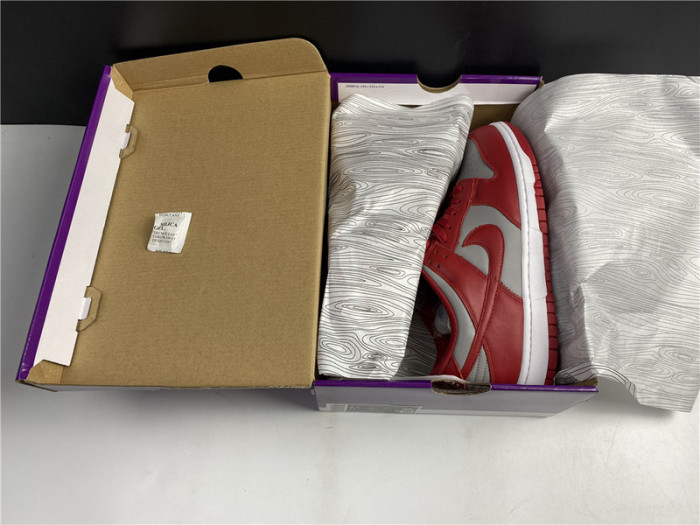 nike dunk low retro medium grey varsity red unlv (2021) dd1391-002