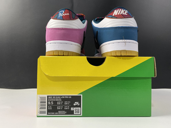 parra nike sb dunk low 2021 dh7695-100