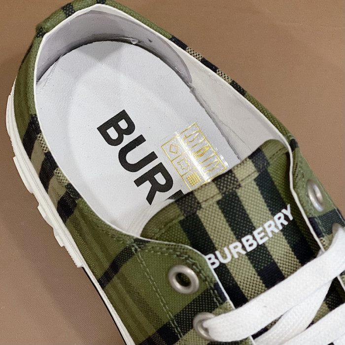 Bur*berry Vintage Check Cotton Sneakers