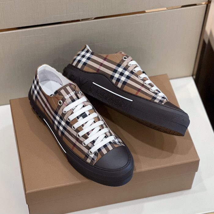 Bur*berry Vintage Check Cotton Sneakers