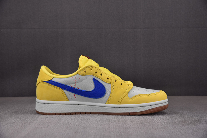 travis scott x air jordan 1 low og “canary” dz4137-700