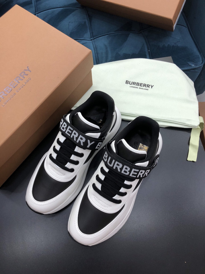 Bur*berry Vintage Check, Leather and Mesh Sneakers