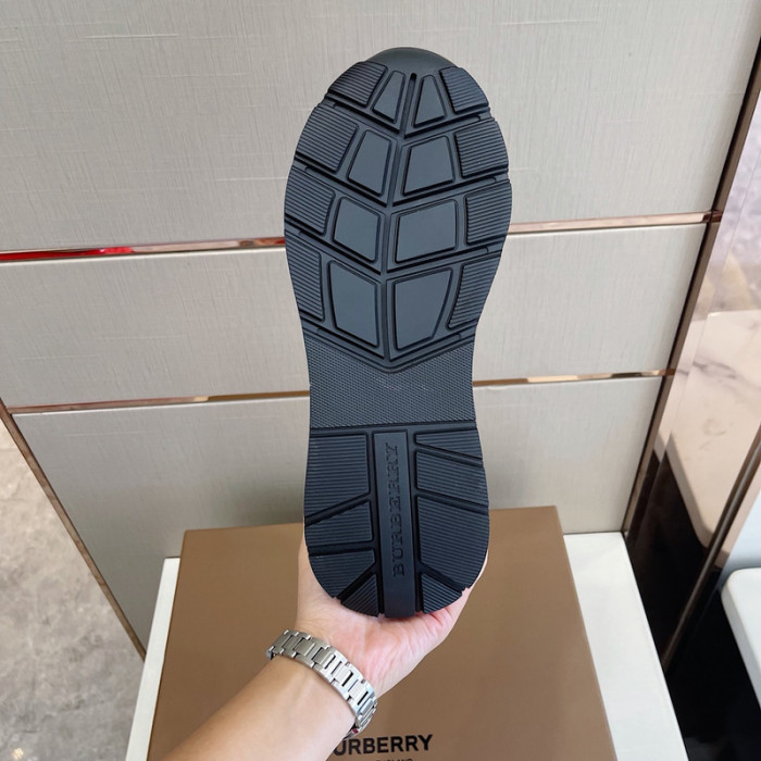 Bur*berry Vintage Check, Leather and Mesh Sneakers