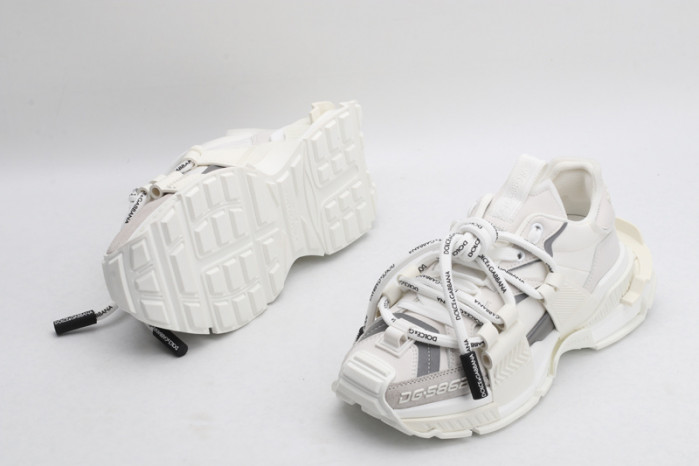 mixed-material space sneakers