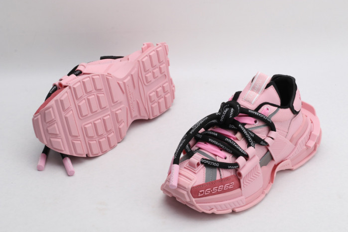 mixed-material space sneakers