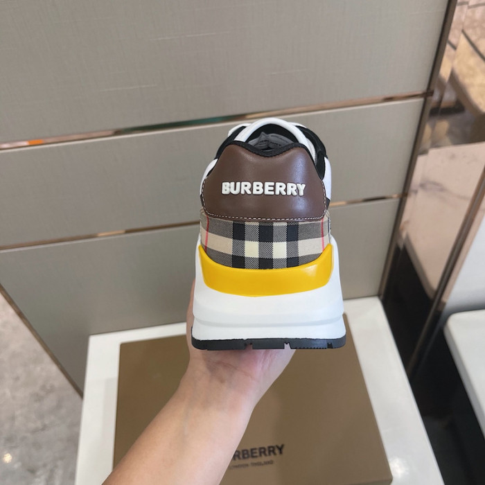 Bur*berry Vintage Check, Leather and Mesh Sneakers