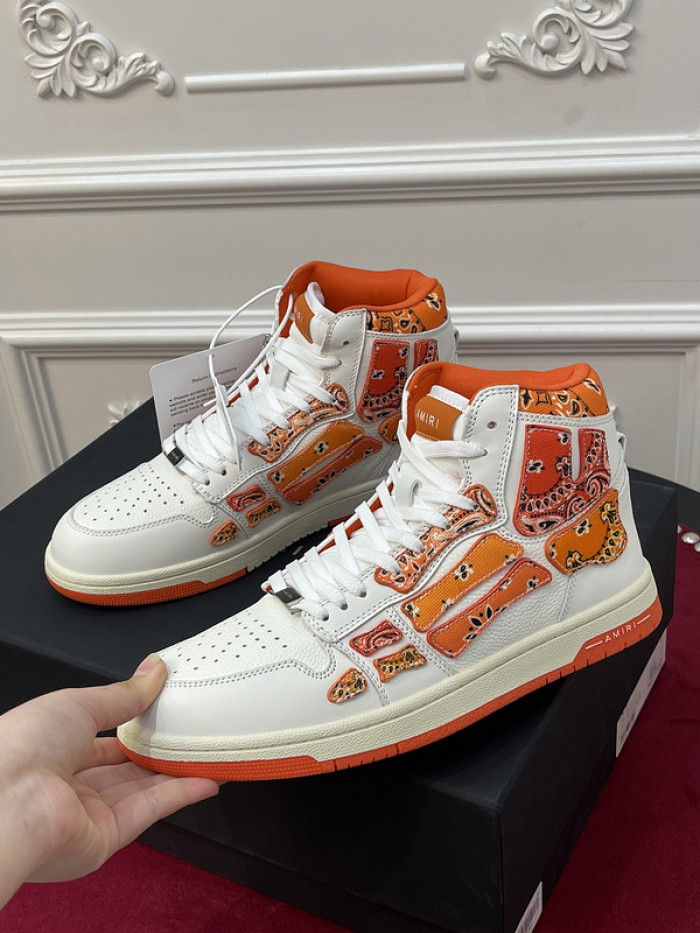 amiri* skel leather sneakers