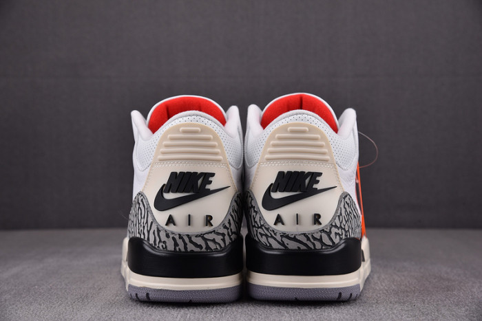 air jordan 3 "white cement" re-imagined dn3707-100