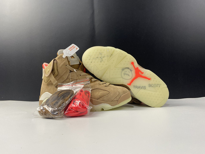 travis scott air jordan 6 british khaki dh0690-200