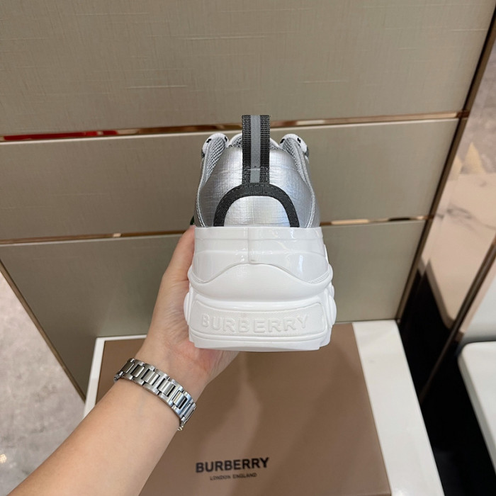 Bur*berry Check Cotton Arthur Sneakers