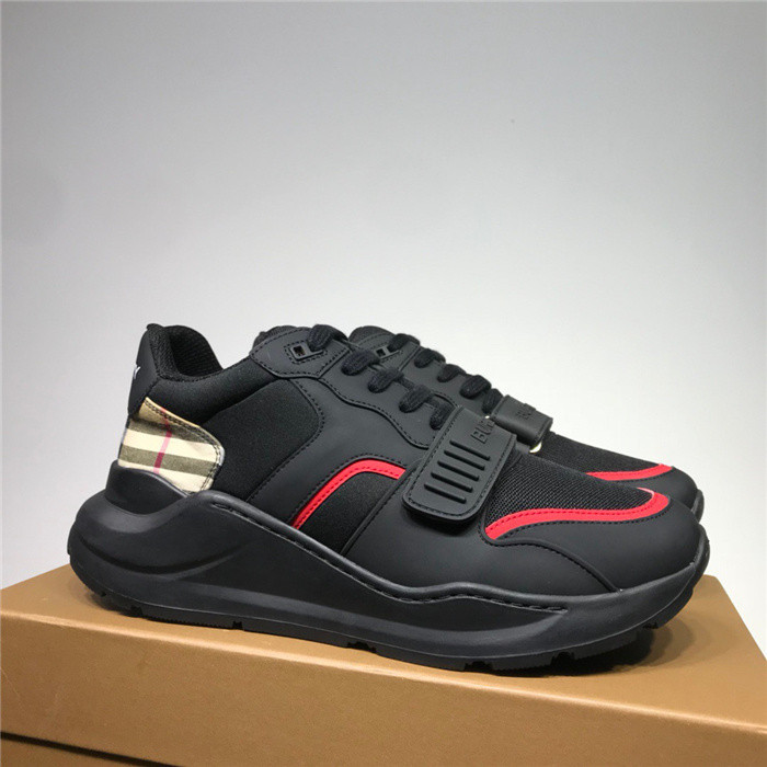 Bur*berry Vintage Check, Leather and Mesh Sneakers