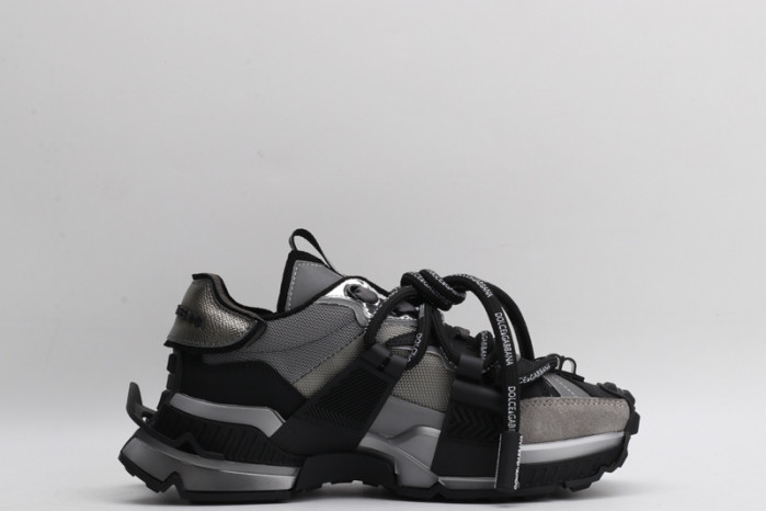 mixed-material space sneakers