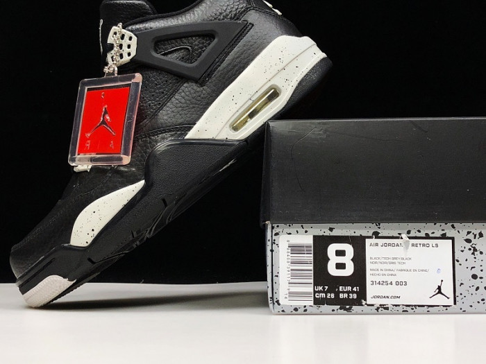 air jordan 4 retro ls "oreo" 314254-003