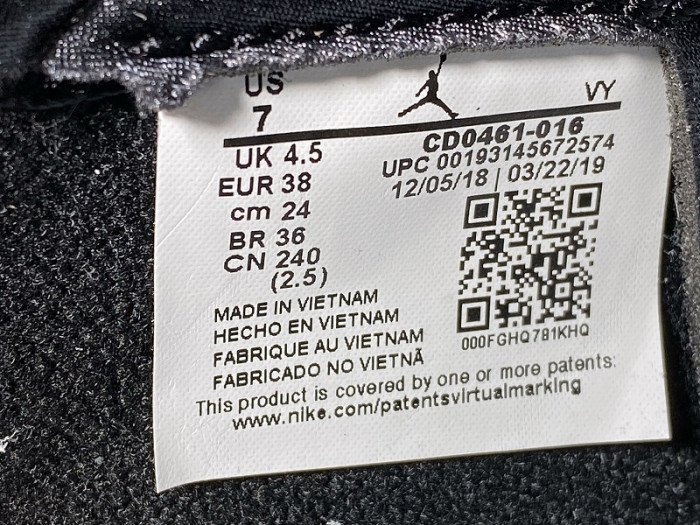 air jordan 1 high og "satin black toe" - cd0461-016