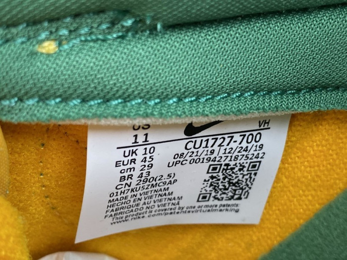 nike dunk low brazil cu1727-700