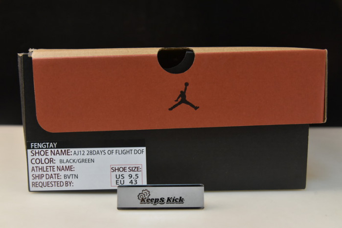 air jordan 12 black neon green