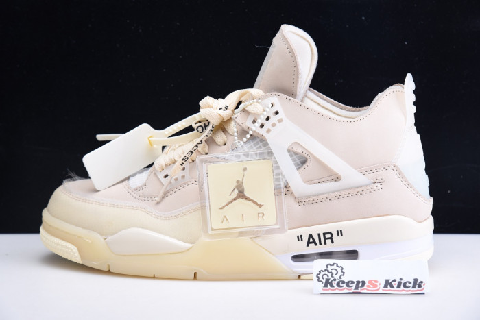 off white air jordan 4 sail cv9388-100