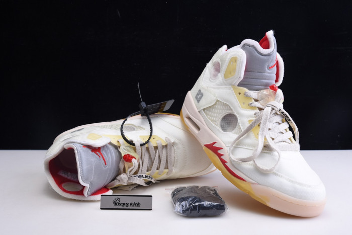 off white air jordan 5 ow 3m ct8480-002
