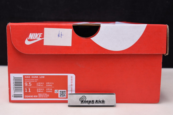 nike dunk low "golden orange" dq4690-800